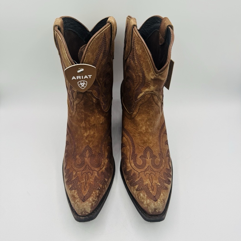 Ariat Chandler Boots Women's Size 10 Naturally Distressed Brown Leather - Picture 3 of 16